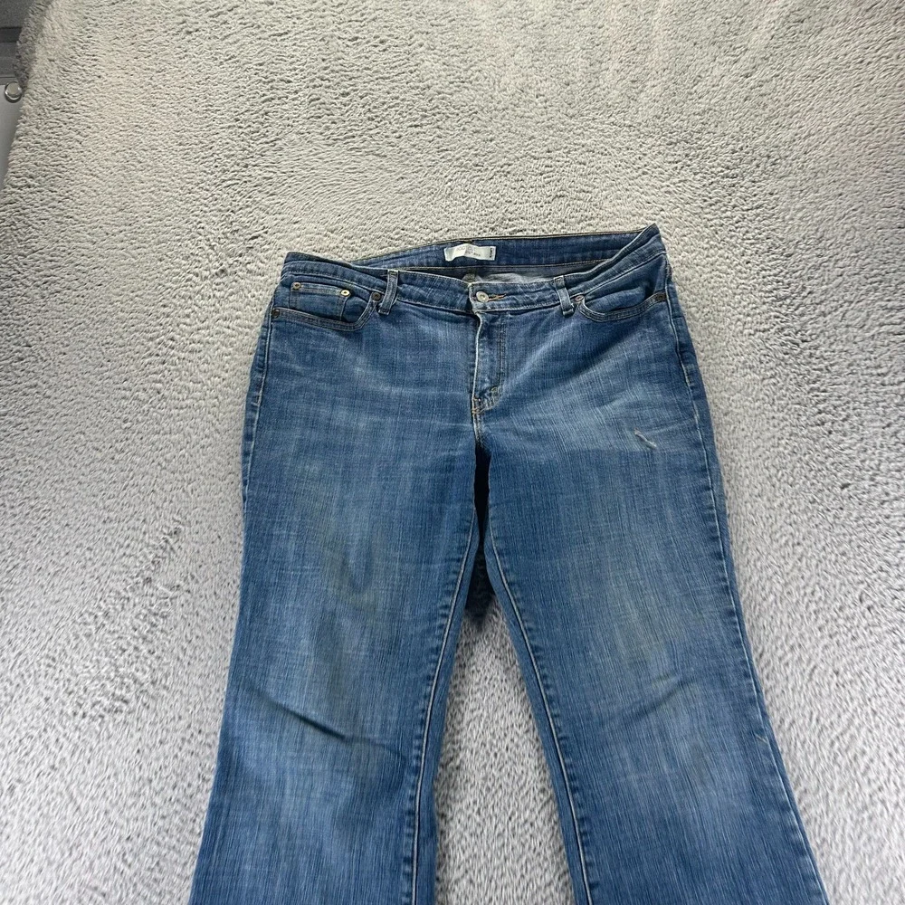 Levi's 515 Jeans‎ Womens 36x30 Blue Cotton Denim Bootcut Workwear Faded Travel